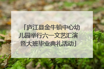 庐江县金牛镇中心幼儿园举行六一文艺汇演暨大班毕业典礼活动