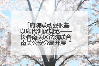 府院联动强根基 以庭代训促规范——长春南关区法院联合南关公安分局开展“以庭代训”