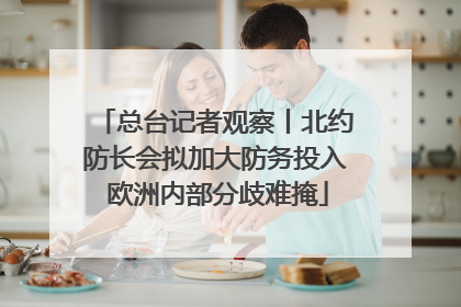 总台记者观察丨北约防长会拟加大防务投入 欧洲内部分歧难掩