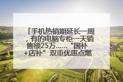 手机热销期延长一周，有的电脑专柜一天销售额25万……“国补+店补”双重优惠点燃德州“考后经济”