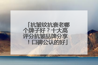抗皱纹抗衰老哪个牌子好？十大高评分抗皱品牌分享！口碑公认的好