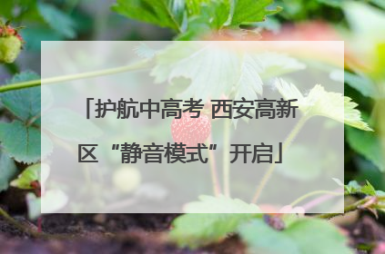 护航中高考 西安高新区“静音模式”开启