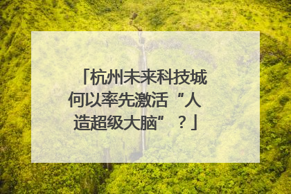 杭州未来科技城何以率先激活“人造超级大脑”？