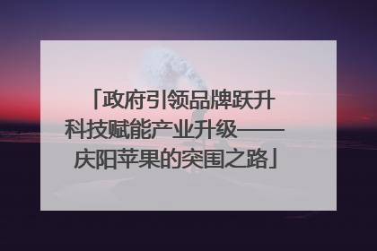 政府引领品牌跃升 科技赋能产业升级——庆阳苹果的突围之路