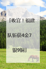 收官！福建队斩获4金7银9铜