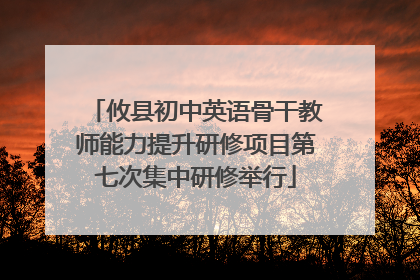 攸县初中英语骨干教师能力提升研修项目第七次集中研修举行