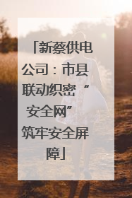 新蔡供电公司：市县联动织密“安全网” 筑牢安全屏障
