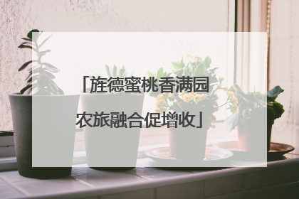 旌德蜜桃香满园 农旅融合促增收