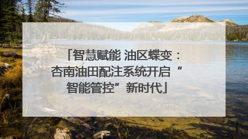 智慧赋能 油区蝶变：杏南油田配注系统开启“智能管控”新时代