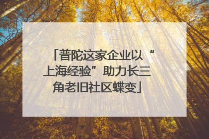 普陀这家企业以“上海经验”助力长三角老旧社区蝶变