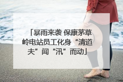 暴雨来袭 保康茅草岭电站员工化身“清道夫”闻“汛”而动