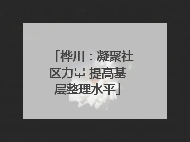桦川：凝聚社区力量 提高基层整理水平