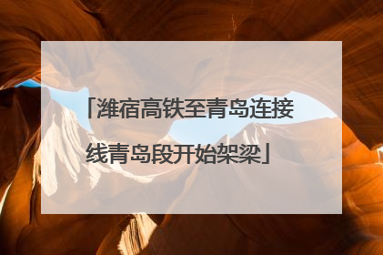 潍宿高铁至青岛连接线青岛段开始架梁
