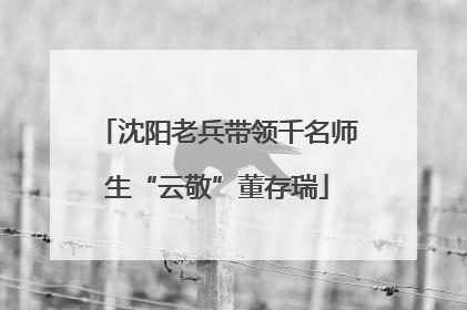 沈阳老兵带领千名师生“云敬”董存瑞