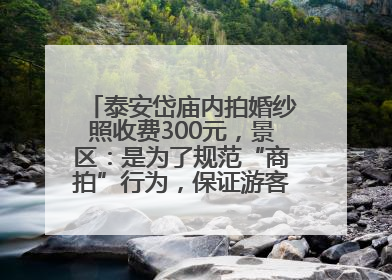 泰安岱庙内拍婚纱照收费300元，景区：是为了规范“商拍”行为，保证游客体验，收取费用全部上交国库