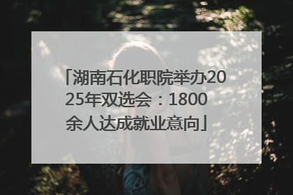 湖南石化职院举办2025年双选会：1800余人达成就业意向
