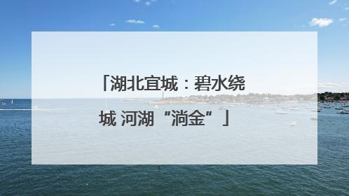湖北宜城：碧水绕城 河湖“淌金”