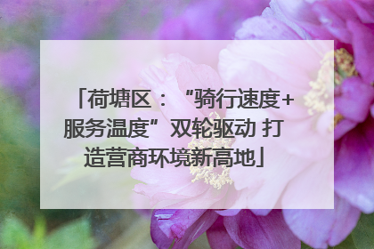 荷塘区：“骑行速度+服务温度”双轮驱动 打造营商环境新高地