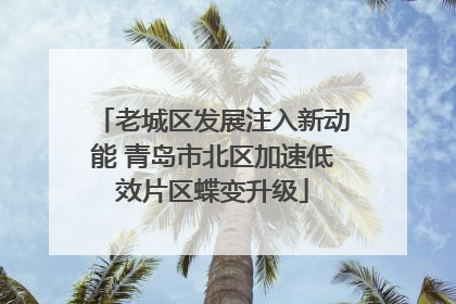 老城区发展注入新动能 青岛市北区加速低效片区蝶变升级