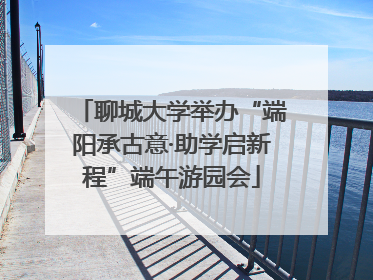 聊城大学举办“端阳承古意·助学启新程”端午游园会