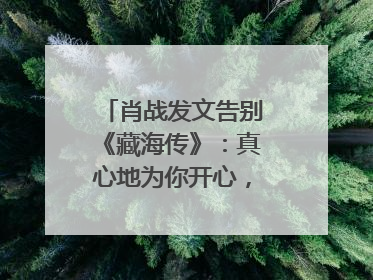 肖战发文告别《藏海传》：真心地为你开心，有这么多人懂你，导演回应“是否有第二季”