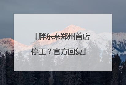 胖东来郑州首店停工？官方回复