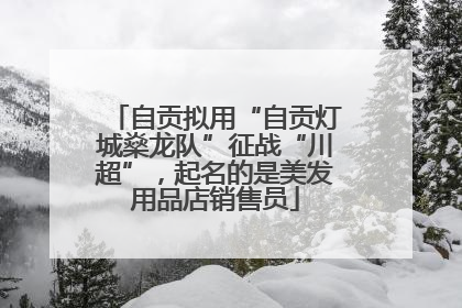 自贡拟用“自贡灯城燊龙队”征战“川超”，起名的是美发用品店销售员