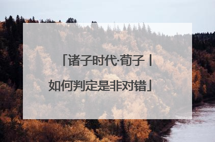 诸子时代·荀子丨如何判定是非对错
