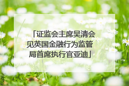 证监会主席吴清会见英国金融行为监管局首席执行官亚迪