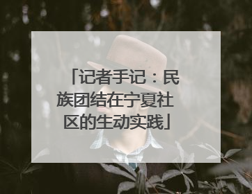 记者手记：民族团结在宁夏社区的生动实践