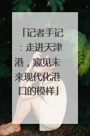 记者手记：走进天津港，窥见未来现代化港口的模样