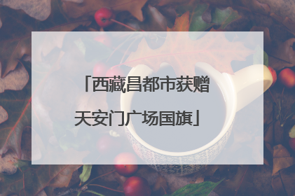 西藏昌都市获赠天安门广场国旗