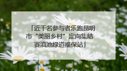 近千名参与者乐跑昆明市“美丽乡村”定向集结赛滇池绿道福保站