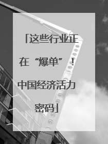 这些行业正在“爆单”！中国经济活力密码