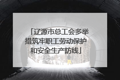 辽源市总工会多举措筑牢职工劳动保护和安全生产防线