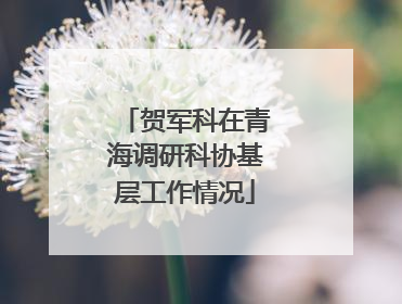 贺军科在青海调研科协基层工作情况