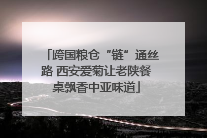 跨国粮仓“链”通丝路 西安爱菊让老陕餐桌飘香中亚味道