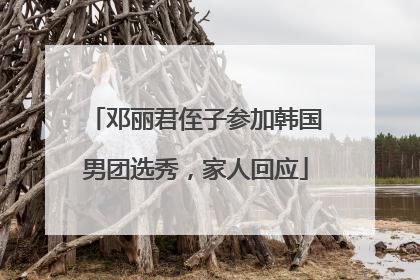 邓丽君侄子参加韩国男团选秀，家人回应