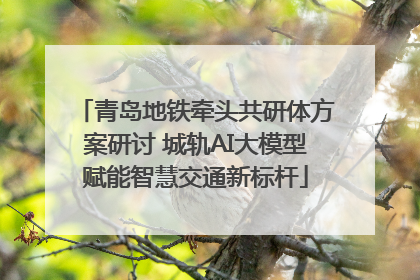 青岛地铁牵头共研体方案研讨 城轨AI大模型赋能智慧交通新标杆