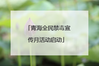 青海全民禁毒宣传月活动启动