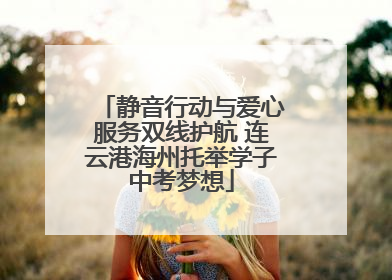 静音行动与爱心服务双线护航 连云港海州托举学子中考梦想