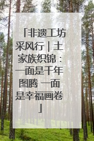 非遗工坊采风行｜土家族织锦：一面是千年图腾 一面是幸福画卷