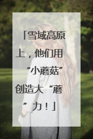雪域高原上，他们用“小蘑菇”创造大“蘑”力！