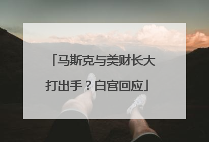 马斯克与美财长大打出手？白宫回应