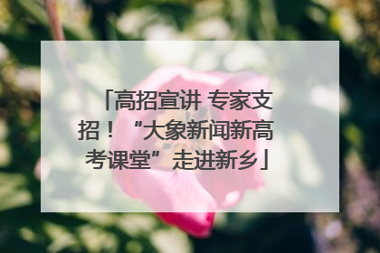 高招宣讲 专家支招！“大象新闻新高考课堂”走进新乡