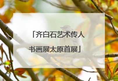 齐白石艺术传人书画展太原首展