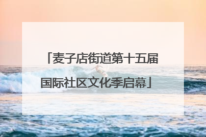 麦子店街道第十五届国际社区文化季启幕
