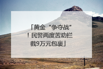 黄金“争夺战”！民警两度苦劝拦截9万元包裹