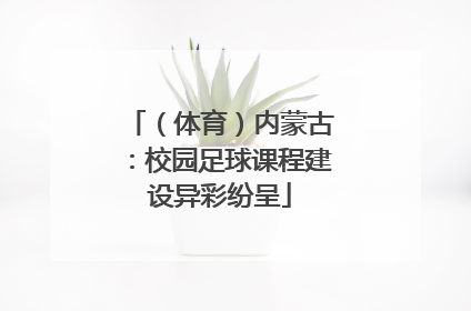 （体育）内蒙古：校园足球课程建设异彩纷呈