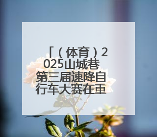 （体育）2025山城巷第三届速降自行车大赛在重庆开赛